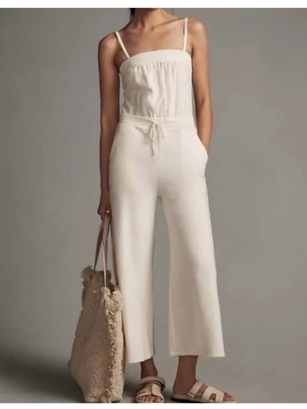 Daily Practice Anthropologie  Wide-Leg Jumpsuit, Drawstring Waist